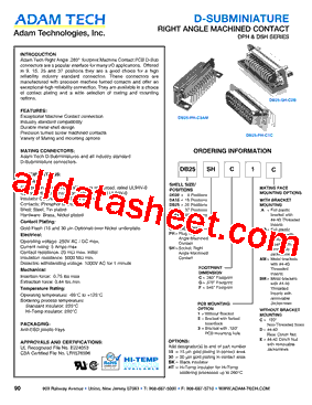 DB25SHC3A型号图片