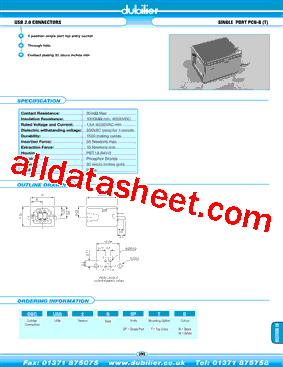 DBCUSB2BSPTW型号图片