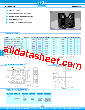 DBF8025B12XT型号图片