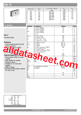 DBI15型号图片