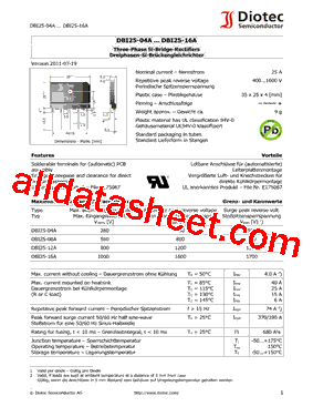 DBI25-04A型号图片