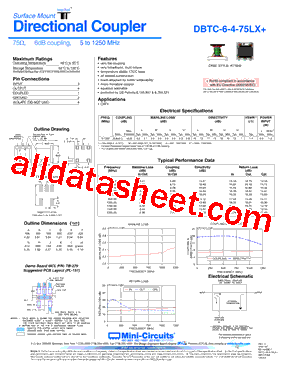 DBTC-6-4-75LX+型号图片