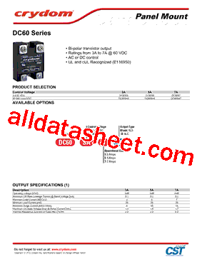 DC60SA3型号图片