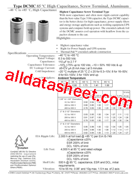 DCMC134U025CB2B型号图片