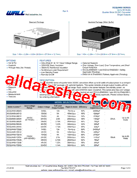 DCQUW60-36S48SHS3型号图片