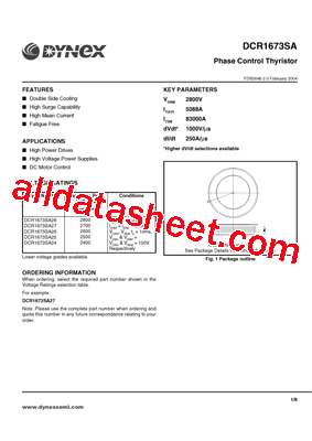 DCR1673SA27型号图片