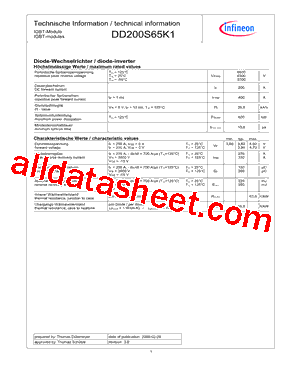 DD200S65K1型号图片