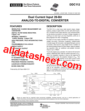 DDC112YK/2K型号图片