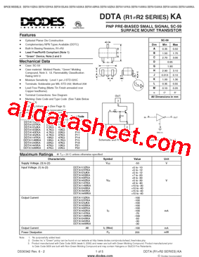 DDTA114WKA-7-F型号图片