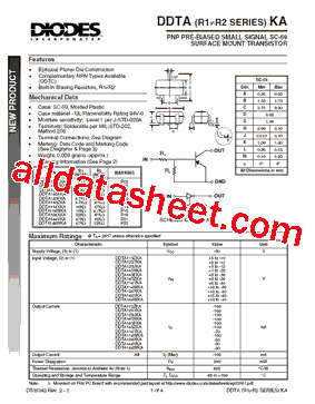 DDTA123YKA型号图片