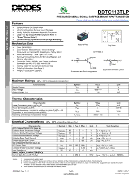 DDTC113TLP型号图片