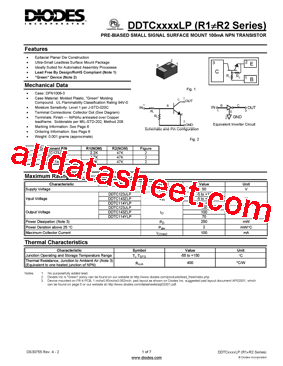 DDTC143ZLP-7-F型号图片