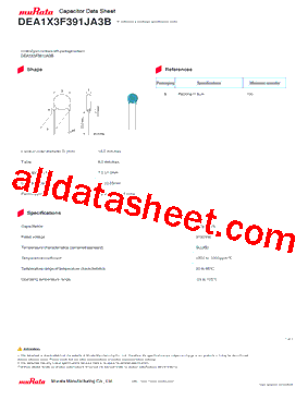 DEA1X3F391JA3B型号图片