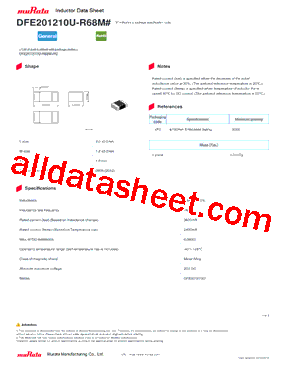 DFE201210U-R68M型号图片