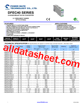 DFEC40-12D12型号图片