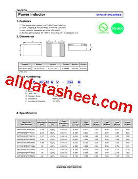 DFP201612NV-R47M型号图片