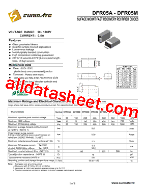 DFR05A型号图片