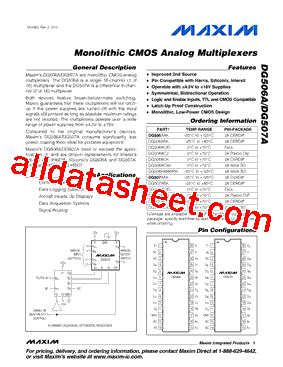 DG506AC/D型号图片