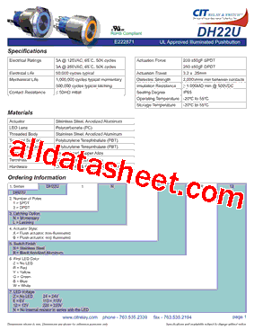 DH22U2LABB110型号图片