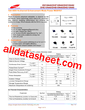 DHI10N40型号图片