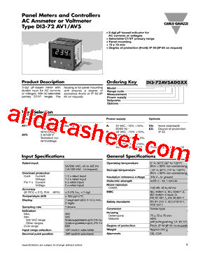 DI3-72AV1AD0EX型号图片