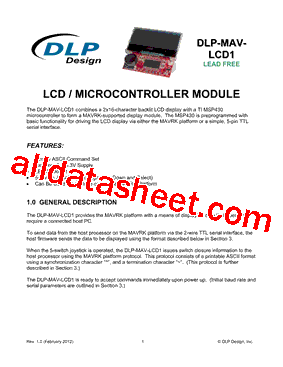 DLP-MAVLCD1型号图片