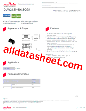 DLW31SN601SQ2B型号图片