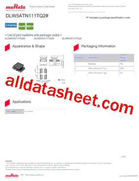 DLW5ATN111TQ2B型号图片