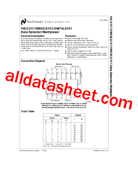 DM74LS151W型号图片