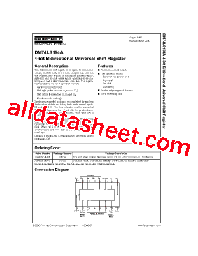 DM74LS194型号图片