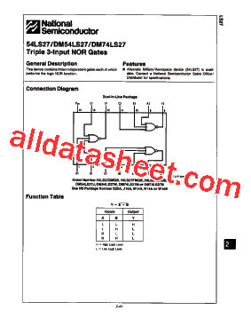DM74LS27型号图片