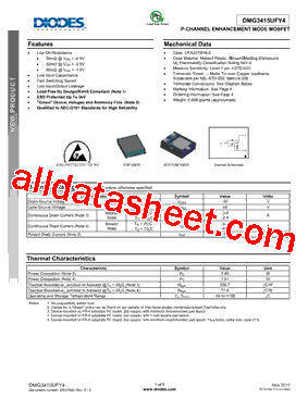 DMG3415UFY4_15型号图片