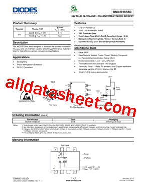 DMN3018SSD-13型号图片