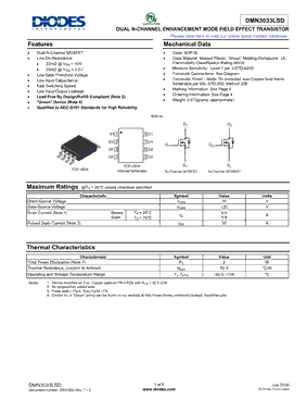 DMN3033LSD型号图片