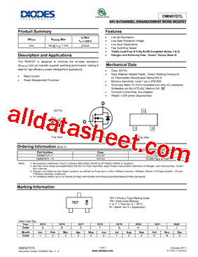 DMN67D7L-7型号图片