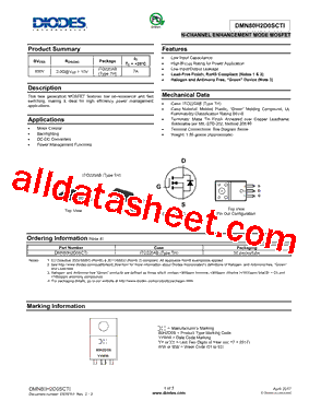 DMN80H2D0SCTI型号图片