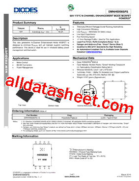 DMNH6008SPS型号图片