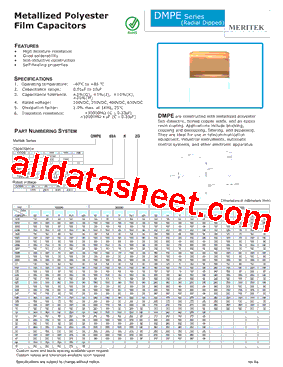 DMPE103K2A型号图片