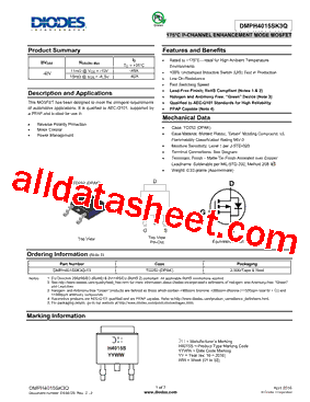 DMPH4015SK3Q-13型号图片