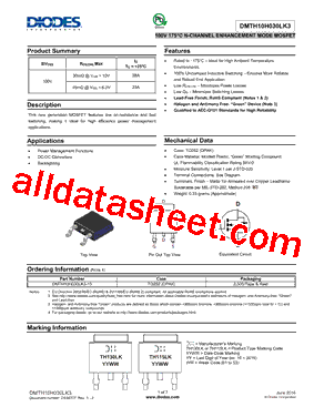 DMTH10H030LK3型号图片