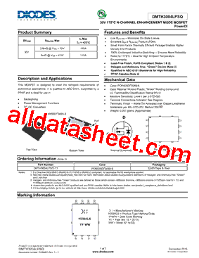 DMTH3004LPSQ-13型号图片