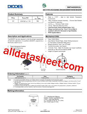 DMTH4005SK3Q型号图片