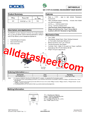 DMTH6005LK3型号图片