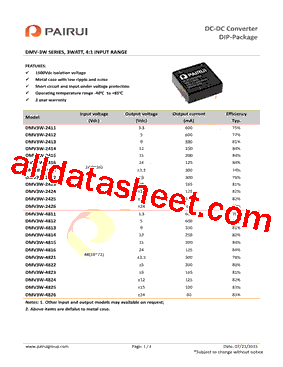 DMV3W-2413型号图片