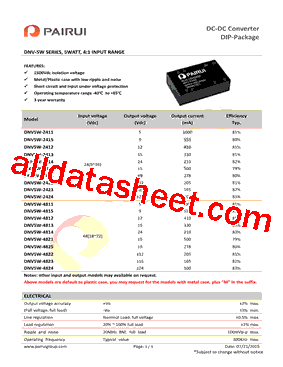 DNV5W-2422型号图片