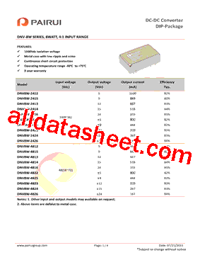 DNV8W-4816型号图片