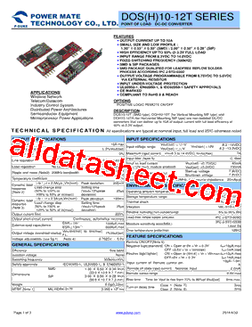 DOH10-12T-P型号图片