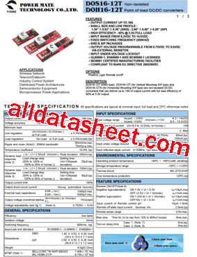 DOH16-12T-P型号图片