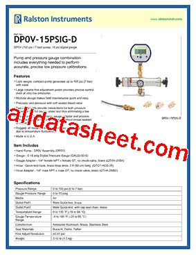 DP0V-15PSIG-D型号图片