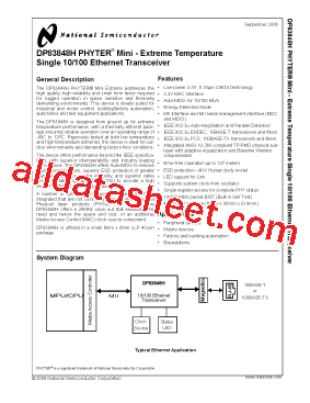 DP83848HSQ/NOPB型号图片